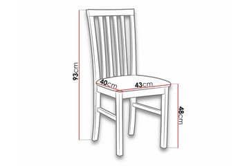 Roma Spisebordsstol i Stof med Træstativ - Grøn - Møbler - Stole & lænestole - Spisebordsstole & køkkenstole
