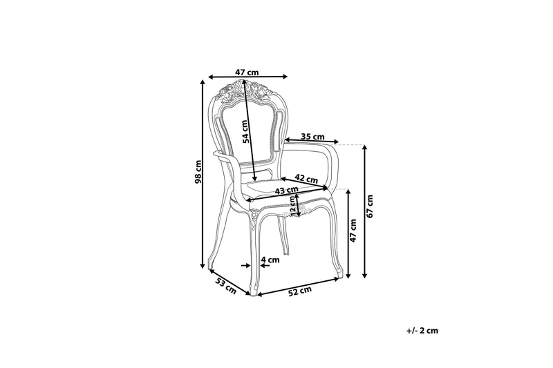 Ronshausen Stol 2-pak - Sort - Møbler - Stole & lænestole - Spisebordsstole & køkkenstole