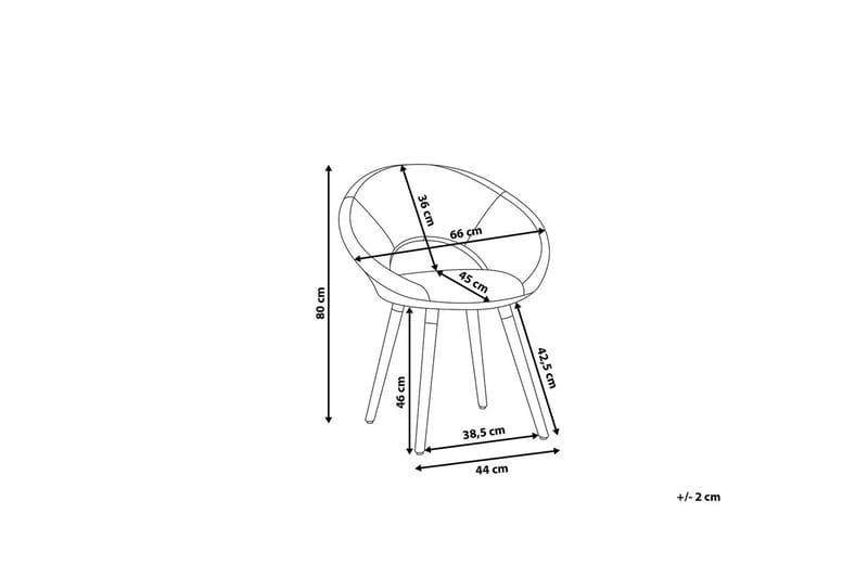 Roslyn stolsæt til 2 stk - Grå - Spisebordsstole & køkkenstole - Armstole