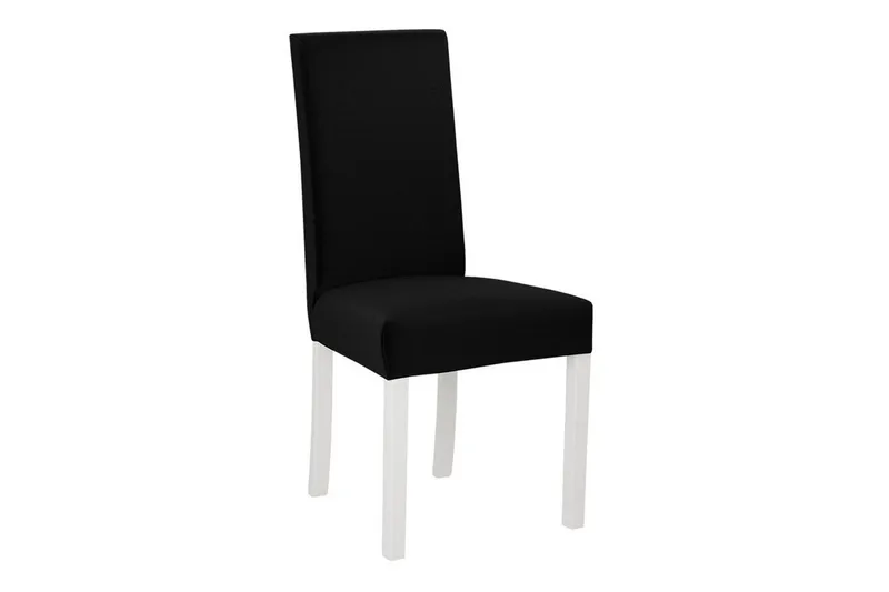 Rowden Spisebordsstol i Stof, Hvid|Sort