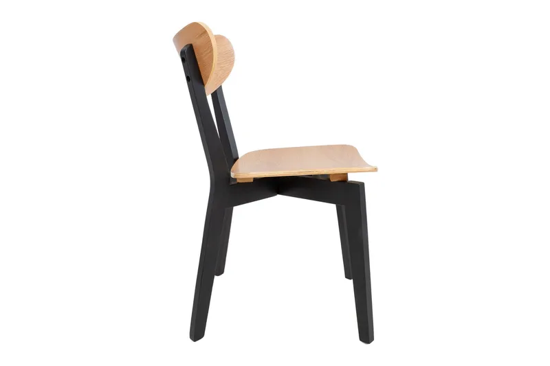 Roxby Stol Ek/Svart NO_BRAND Natur||Black - Møbler - Stole & lænestole - Spisebordsstole & køkkenstole