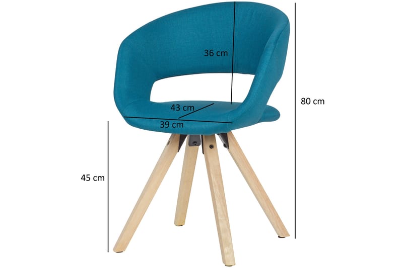 Ruffini Spisebordsstol - Petrol - Møbler - Stole & lænestole - Spisebordsstole & køkkenstole