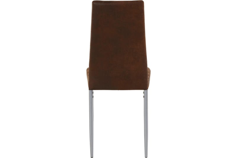Sabie spisebordsstol Microfiber 2 stk. - Brun - Møbler - Stole & lænestole - Spisebordsstole & køkkenstole