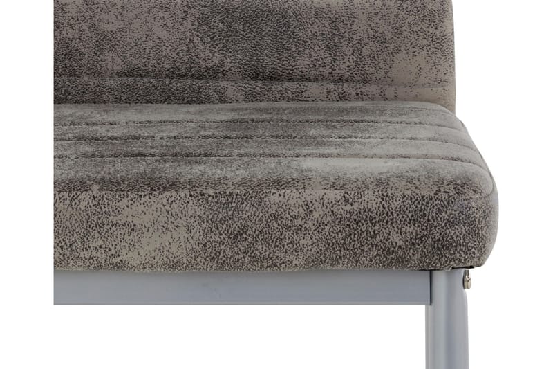 Sabie spisebordsstol Microfiber 2 stk. - lysegrå - Møbler - Stole & lænestole - Spisebordsstole & køkkenstole