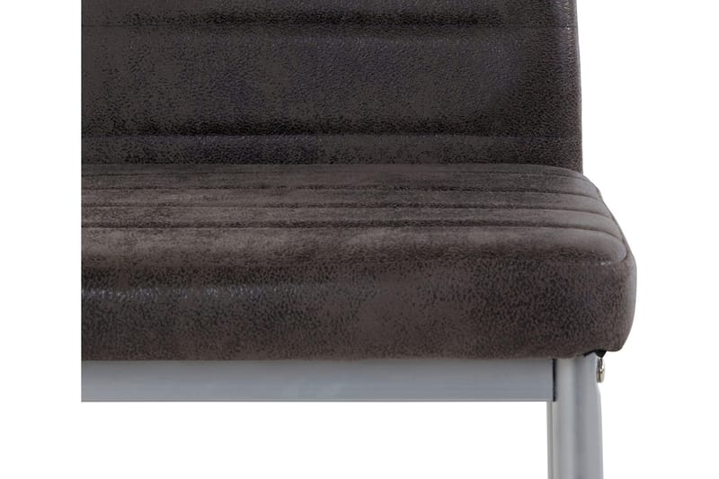 Sabie spisebordsstol Microfiber 4 stk. - Antracit - Møbler - Stole & lænestole - Spisebordsstole & køkkenstole