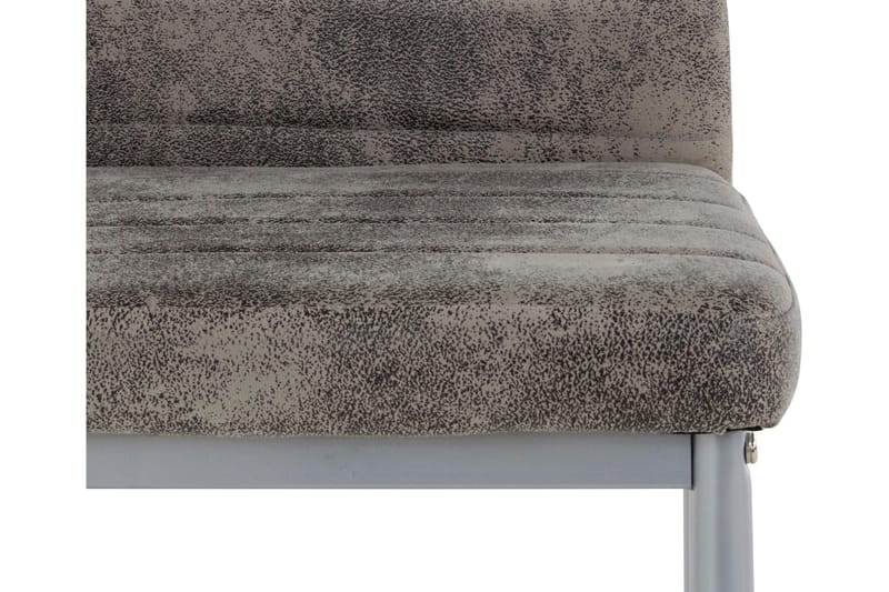 Sabie spisebordsstol Microfiber 4 stk. - lysegrå - Møbler - Stole & lænestole - Spisebordsstole & køkkenstole