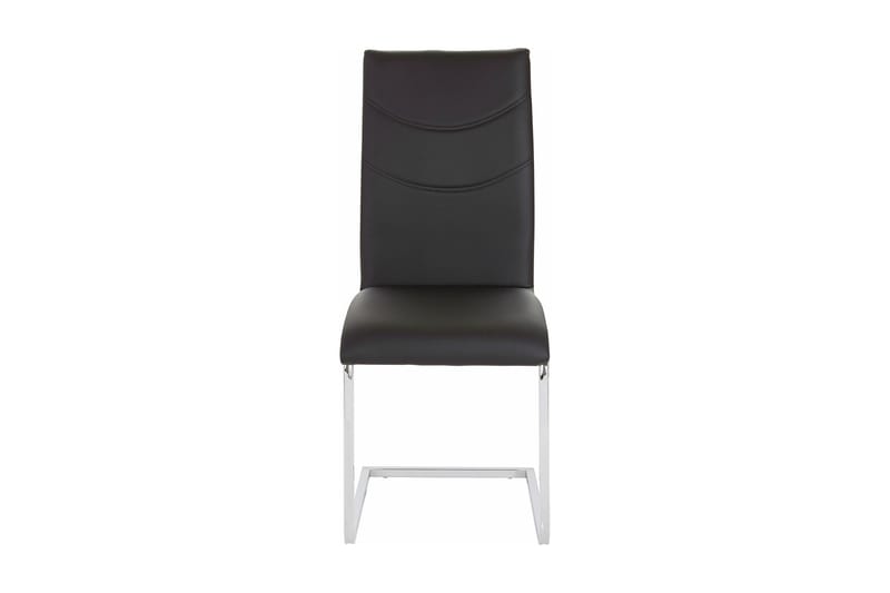 Sakri spisebordsstol kunstlæder 2 stk. - sort - Spisebordsstole & køkkenstole
