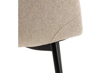 Salaman Spisebordsstol i Stof med Metalben - Beige - Møbler - Stole & lænestole - Spisebordsstole & køkkenstole