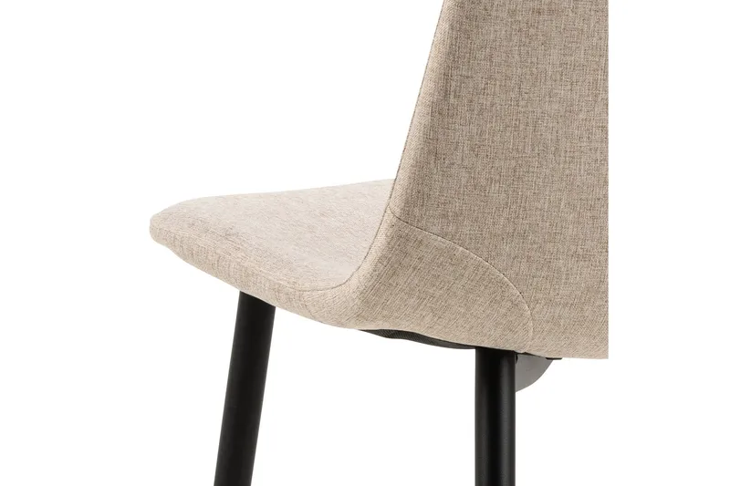 Salaman Spisebordsstol i Stof med Metalben - Beige - Møbler - Stole & lænestole - Spisebordsstole & køkkenstole