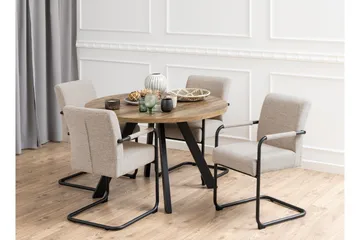 Salini Armlænsstol - Beige - Møbler - Stole & lænestole - Spisebordsstole & køkkenstole