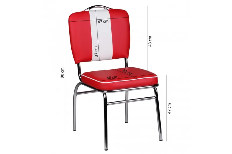 Sannes Spisebordsstol - Rød - Møbler - Stole & lænestole - Spisebordsstole & køkkenstole