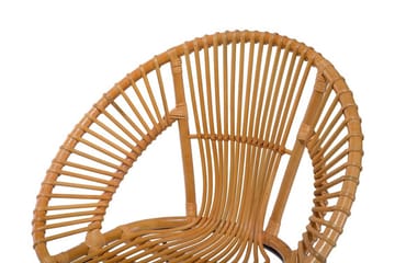 Sarita Spisebordsstol i Rattan med Metalben - Lysebrun - Møbler - Stole & lænestole - Spisebordsstole & køkkenstole