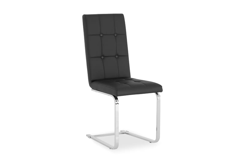 Senta Spisebordsstol Kunstlæder - Sort - Spisebordsstole & køkkenstole