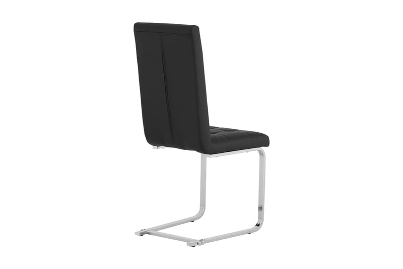 Senta Spisebordsstol Kunstlæder - Sort - Spisebordsstole & køkkenstole