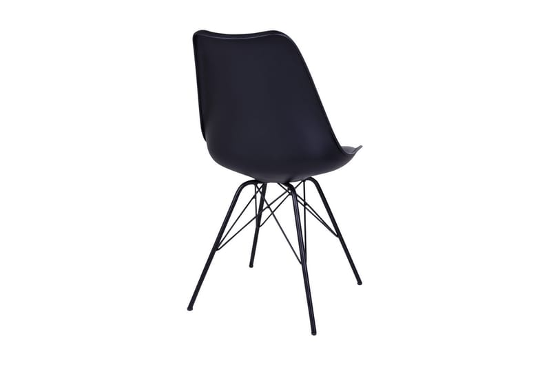 Shell Spisebordsstol Kunstlæder - Sort - Spisebordsstole & køkkenstole