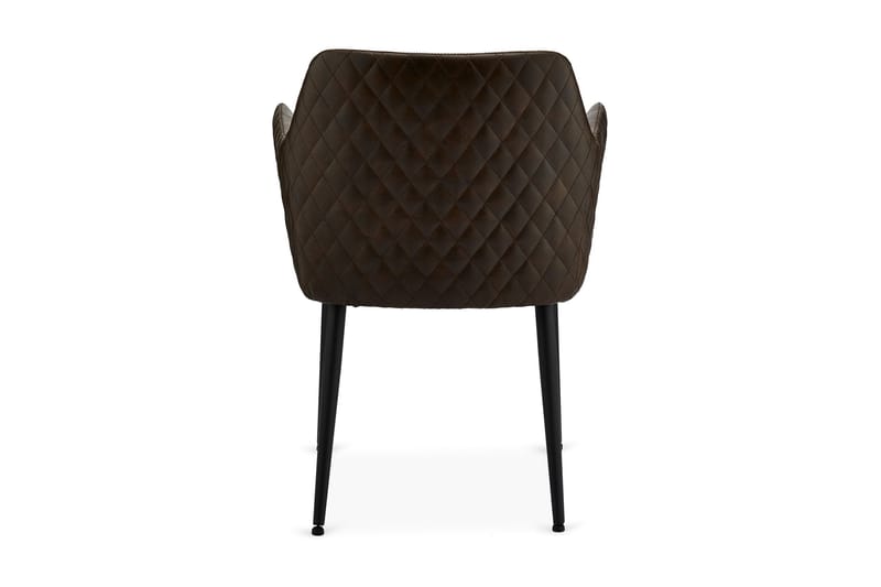 Shiva Køkkenstol Kunstlæder - Mørkebrun - Spisebordsstole & køkkenstole - Armstole
