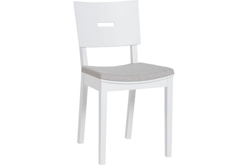 Simple Stol Hvid/Grå - VOX - Spisebordsstole & køkkenstole