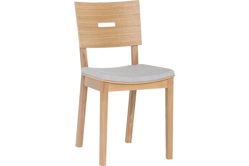 Simple Stol Træ/Natur/Grå - VOX - Spisebordsstole & køkkenstole
