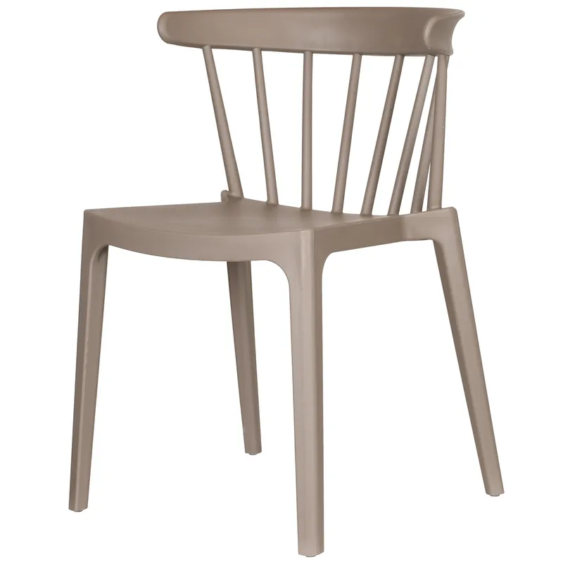 Spisebordsstol med ribber Bliss udendørs, Taupe