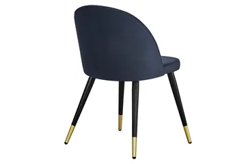 Spisebordsstol uden armlæn Concept 55 Valeri Spisebordsstol Fløjl Black/Brass - Møbler - Stole & lænestole - Spisebordsstole & køkkenstole