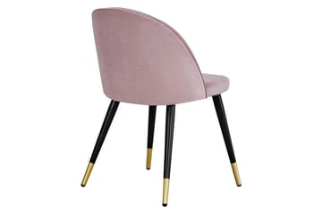 Spisebordsstol uden armlæn Venture Home Valeri Spisebordsstol Black||Pink - Møbler - Stole & lænestole - Spisebordsstole & køkkenstole