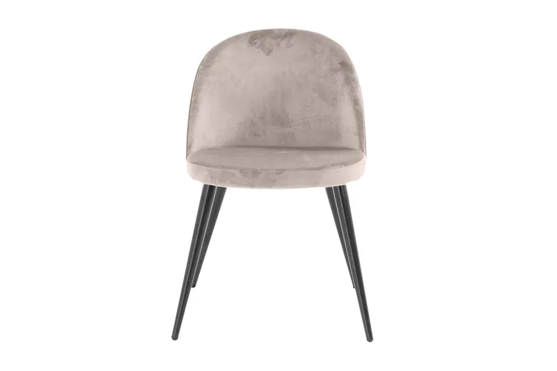 Spisebordsstol uden armlæn Venture Home Velvet Køkkenstol Fløjl Pink - Møbler - Stole & lænestole - Spisebordsstole & køkkenstole