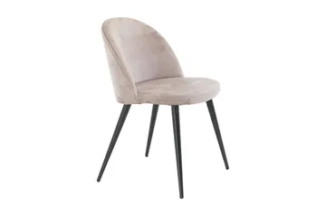 Spisebordsstol uden armlæn Venture Home Velvet Køkkenstol Fløjl Pink