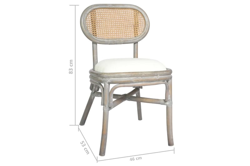 spisebordsstole 6 stk. linned grå - Grå - Spisebordsstole & køkkenstole - Armstole