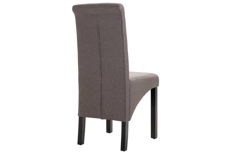 Spisebordsstole 6 Stk. Stof Gråbrun - Grå - Spisebordsstole & køkkenstole - Armstole