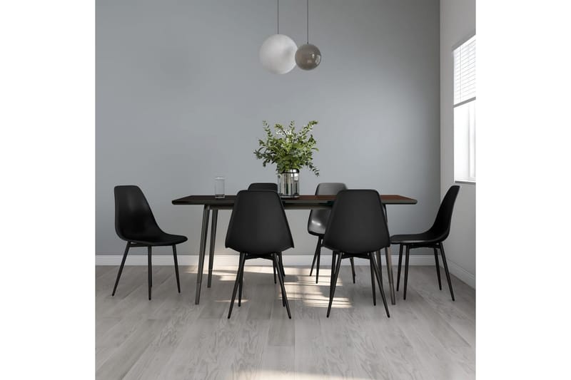spisebordsstole 6 stk. PP sort - Sort - Spisebordsstole & køkkenstole - Armstole