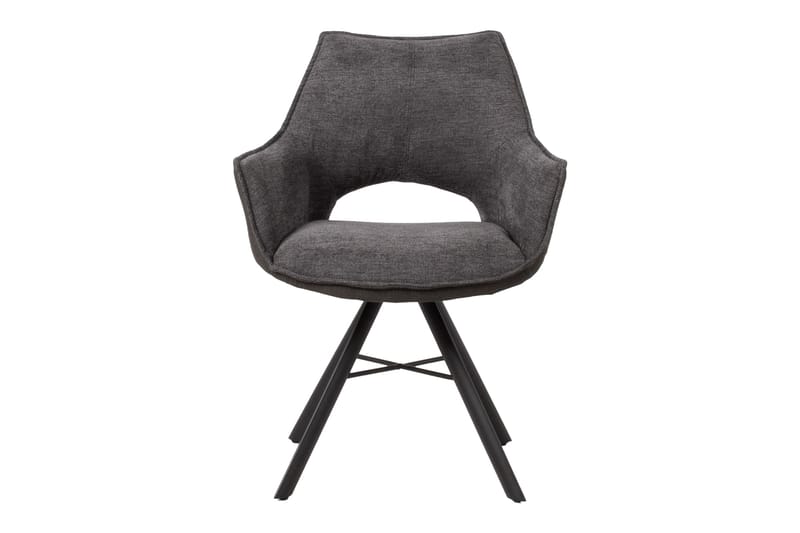 Stol Eddy - Grå / mørkegrå - Spisebordsstole & køkkenstole - Armstole