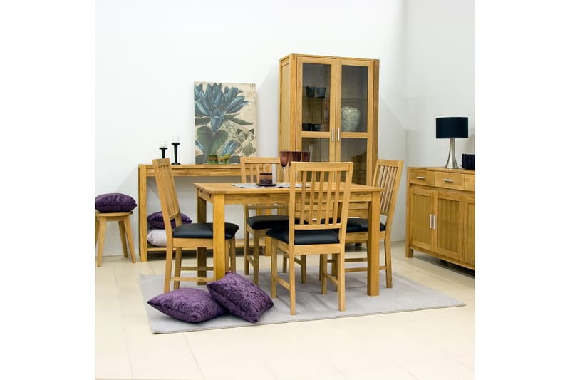 Stol GLOUCESTER 43xD42xH94cm sort træ: eg - Spisebordsstole & køkkenstole