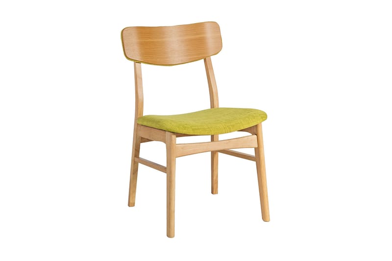 Stol JAXTON 49x535xH80cm farve: grøn farve: eg - Spisebordsstole & køkkenstole