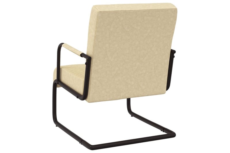 stol med cantilever kunstlæder cremefarvet - Creme - Spisebordsstole & køkkenstole