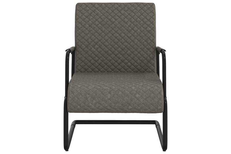 stol med cantilever kunstlæder grå - Grå - Spisebordsstole & køkkenstole