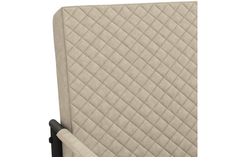 stol med cantilever kunstlæder lysegrå - Grå - Møbler - Stole & lænestole - Spisebordsstole & køkkenstole