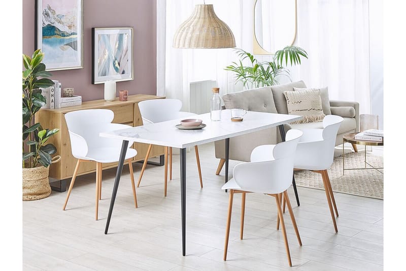 Sumkley Spisebordsstol 2stk - Hvid - Møbler - Stole & lænestole - Spisebordsstole & køkkenstole