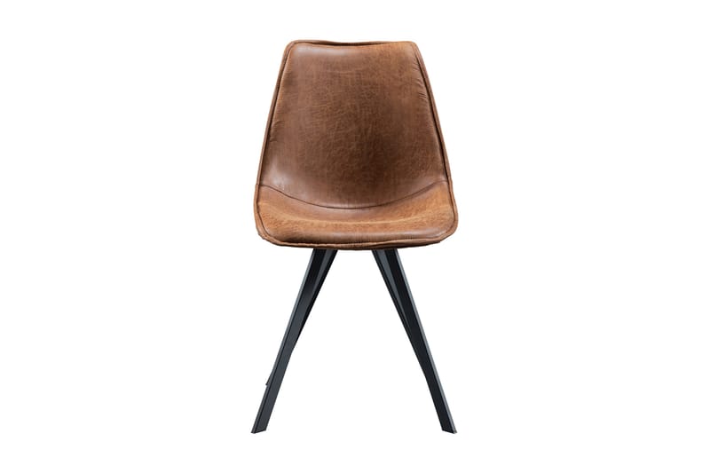 Swen Køkkenstol 2-pak Kunstlæder - Cognac - Møbler - Stole & lænestole - Spisebordsstole & køkkenstole