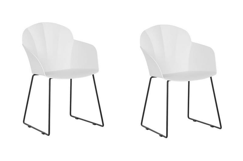 Sylvala Spisebordsstol 2stk - Hvid - Spisebordsstole & k�økkenstole