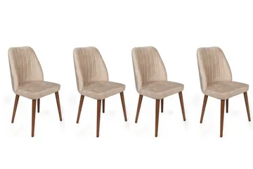 Taybah Spisebordsstol - Valnød finér/Cream - Møbler - Stole & lænestole - Spisebordsstole & køkkenstole