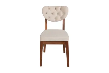 Tharol Spisebordsstol - Valnød/Beige - Møbler - Stole & lænestole - Spisebordsstole & køkkenstole