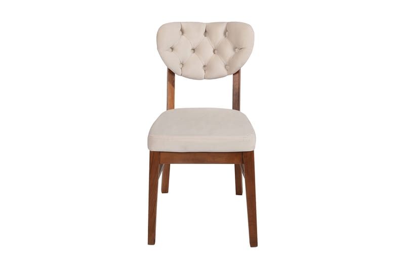 Tharol Spisebordsstol - Valnød/Beige - Møbler - Stole & lænestole - Spisebordsstole & køkkenstole