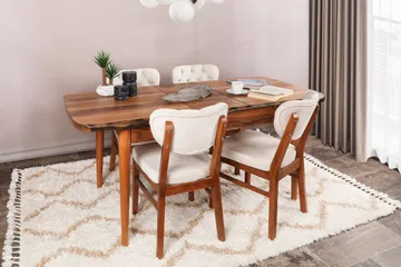 Tharol Spisebordsstol - Valnød/Beige - Møbler - Stole & lænestole - Spisebordsstole & køkkenstole
