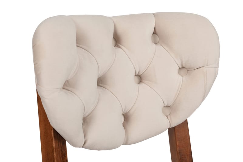 Tharol Spisebordsstol - Valnød/Beige - Møbler - Stole & lænestole - Spisebordsstole & køkkenstole