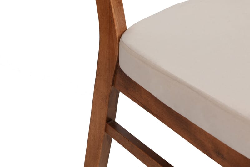 Tharol Spisebordsstol - Valnød/Beige - Møbler - Stole & lænestole - Spisebordsstole & køkkenstole