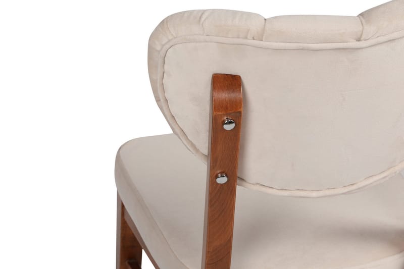 Tharol Spisebordsstol - Valnød/Beige - Møbler - Stole & lænestole - Spisebordsstole & køkkenstole