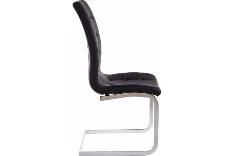 Tolna spisebordsstol kunstlæder 2 stk. - sort - Møbler - Stole & lænestole - Spisebordsstole & køkkenstole