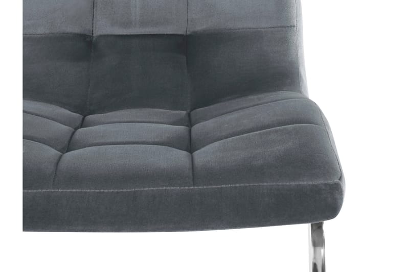 Tolna Spisebordsstol - Velour/Grå - Møbler - Stole & lænestole - Spisebordsstole & køkkenstole