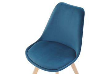 Tulunda II Sammetsstol 2-pack - Blå - Møbler - Stole & lænestole - Spisebordsstole & køkkenstole