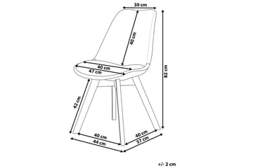 Tulunda II Sammetsstol 2-pack - Blå - Møbler - Stole & lænestole - Spisebordsstole & køkkenstole